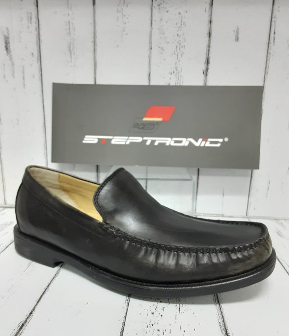 STEPTRONIC - MASERATI - A3055-1 - Calf Leather SLIP ON SHOE - Black