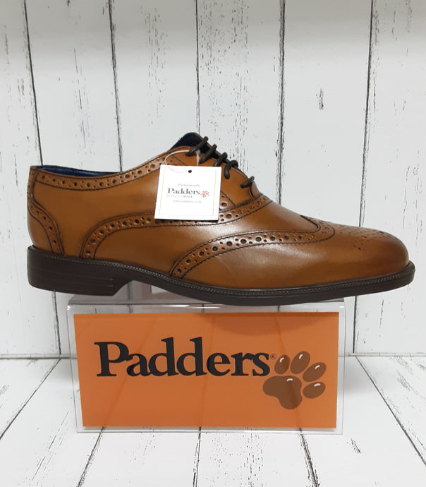 PADDERS - OXFORD - Leather LACE UP BROGUE SHOE - Light Tan