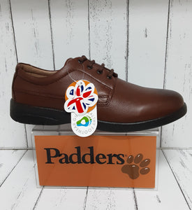 PADDERS - LUNAR - 636/80 - Leather LACE UP SHOE - Tan