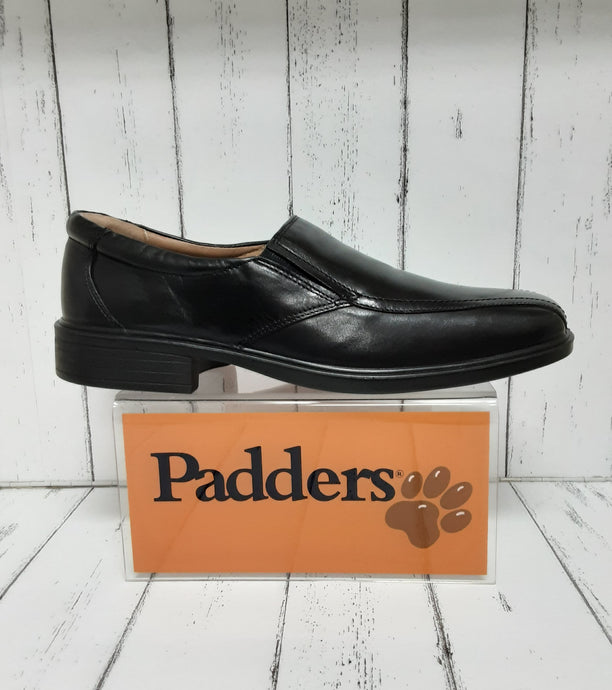 PADDERS - ALEX - 144/35 - Leather SLIP ON SHOE - Black polished