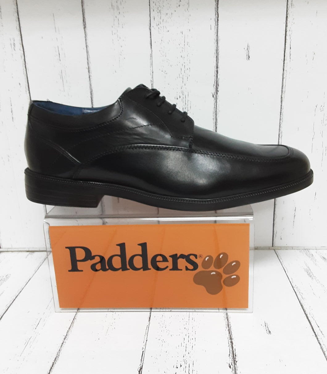 PADDERS - BAKER - 156/10 - Leather LACE UP SHOE - Black