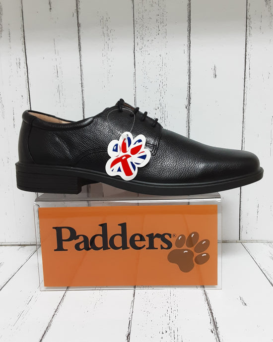 PADDERS - ANDREW - 140/10 - Leather LACE UP SHOE - Black