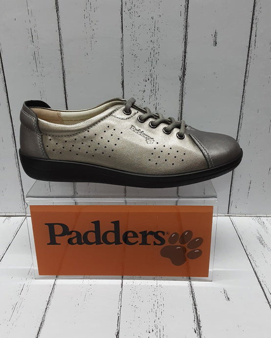 PADDERS - GALAXY - 235A64 - Leather LACE UP SHOE - Metallic