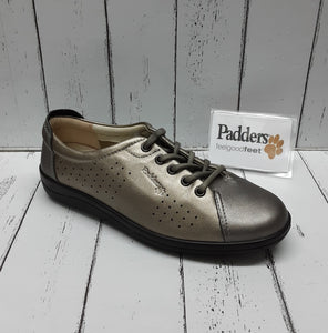 PADDERS - GALAXY - 235A64 - Leather LACE UP SHOE - Metallic