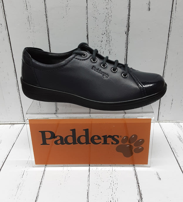 PADDERS - GALAXY 2 - 226/96 -Leather/Patent LACE UP SHOE - Navy