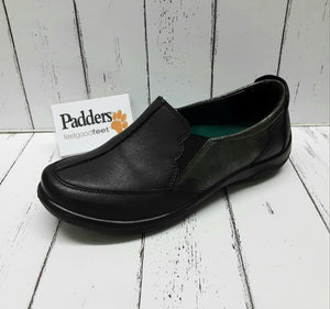 PADDERS - FLUTE - 874/38 - SLIP ON SHOE - Black Combination