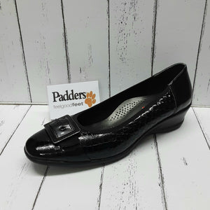 PADDERS - JULIET - 260/60 - COURT SHOE - Black Patent