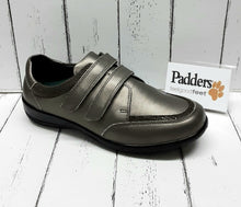 Load image into Gallery viewer, PADDERS - CAITLIN - 668/98 - 2 x STRAP FASTENING SHOE - Gunmetal