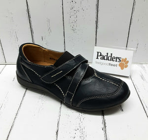 PADDERS - MAPLE- 032/96 - Leather TRAINER STYLE SHOE - Navy