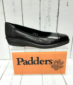 PADDERS - FEARNE- 648/38 - Leather SLIP ON SHOE - Black Combination