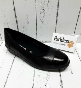 PADDERS - FEARNE- 648/38 - Leather SLIP ON SHOE - Black Combination