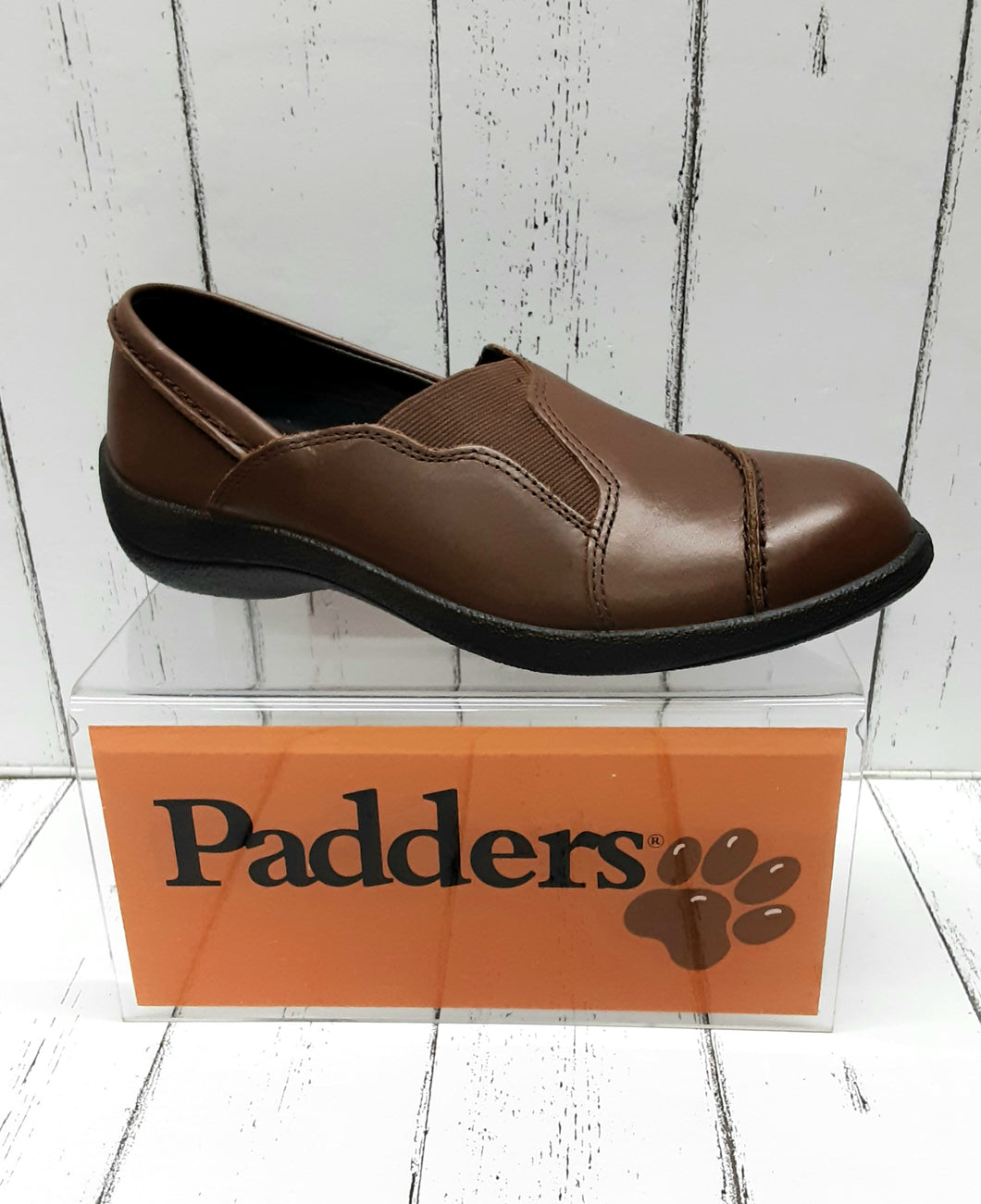 PADDERS - RUTH H202/89 - Leather SLIP ON SHOE - Dark Tan