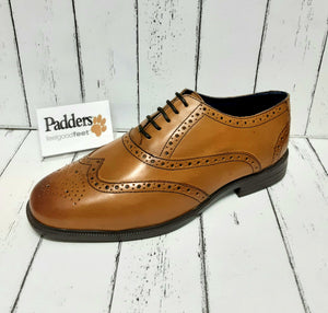 PADDERS - OXFORD - Leather LACE UP BROGUE SHOE - Light Tan