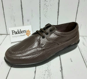 PADDERS - FIRE 112/92 - Leather LACE UP SHOE - Dark Brown