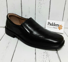 Load image into Gallery viewer, PADDERS - ALEX - 144/35 - Leather SLIP ON SHOE - Black polished