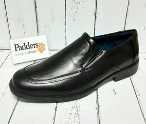 PADDERS - BOND - 157/10 - Leather SLIP ON SHOE - Black