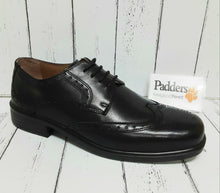 Load image into Gallery viewer, PADDERS - REID - 146/35 - Leather LACE UP SHOE - Black Polished