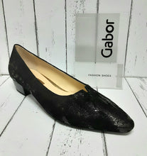 Load image into Gallery viewer, GABOR - 95.130.60 - COURT SHOE - Metallic Old Black
