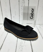Load image into Gallery viewer, GABOR - 44.103.16 - BALLET SHOE - Nubuck Leather - Navy
