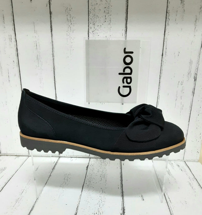 GABOR - 44.103.16 - BALLET SHOE - Nubuck Leather - Navy