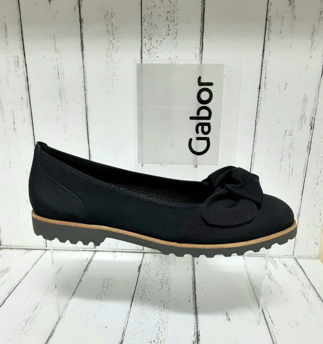 GABOR - 44.103.16 - BALLET SHOE - Nubuck Leather - Navy