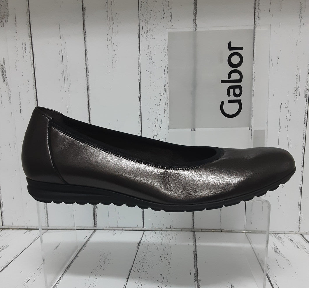 GABOR - 72.020.17 - BALLET SHOE - Leather - Steel