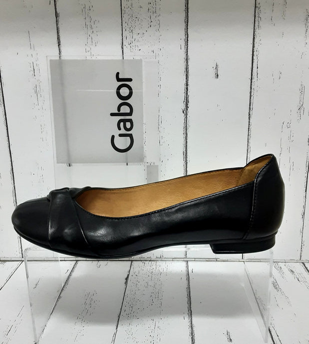 GABOR - 44.111.26 - Leather BALLET SHOE - Ocean (Navy)