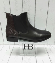 Load image into Gallery viewer, HB CANAL GRANDE - 58608 - PERCY - ANKLE BOOT - Glove Black/Vino