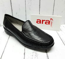 Load image into Gallery viewer, ARA - 12-40101 01G - Leather MOCCASIN SHOE - Black