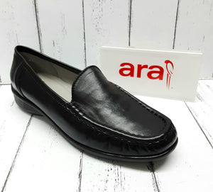 ARA - 12-40101 01G - Leather MOCCASIN SHOE - Black