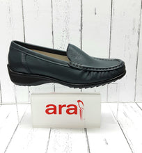 Load image into Gallery viewer, ARA - 12-40101 32G - Leather MOCCASIN SHOE - Navy