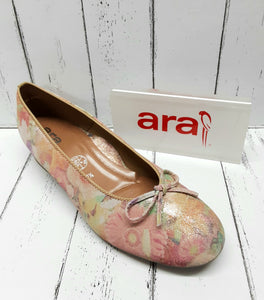 ARA - 12-43717 24F - NUBUCK COURT SHOE - Sunrose Metallic Plush