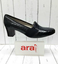 Load image into Gallery viewer, ARA - 12-41781 02H - VERONA - Patent/Crocodile Leather - SHOE - Navy Blue