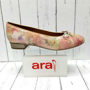 ARA - 12-43717 24F - NUBUCK COURT SHOE - Sunrose Metallic Plush