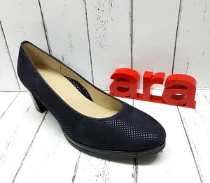 ARA - 12-13436 06G - NUBUCK COURT SHOE - Blue