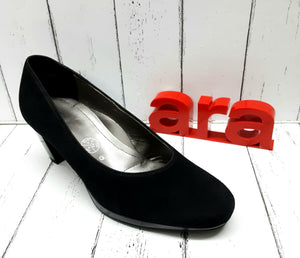 ARA - 12-43402 06G - NUBUCK LEATHER COURT SHOE - Black