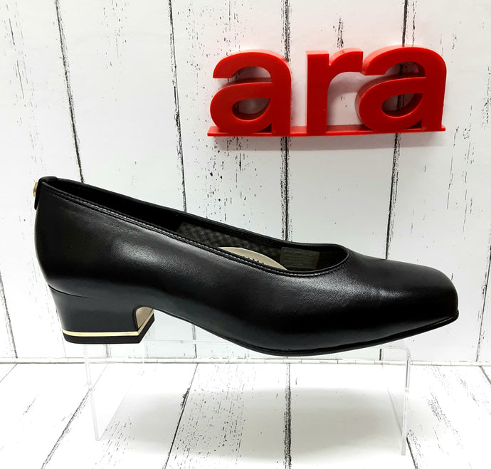 ARA - 12-41859 01H - LEATHER COURT SHOE - Black