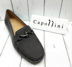 CAPOLLINI -29108 -FLO -T202 - MEAGAN - 08214 - MOCCASIN SHOE - Leather/Nubuck - Slate