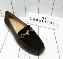 Load image into Gallery viewer, CAPOLLINI -29108 -FLO -T204 - MEAGAN - 08216 - MOCCASIN SHOE - Leather/Nubuck - Chocolate