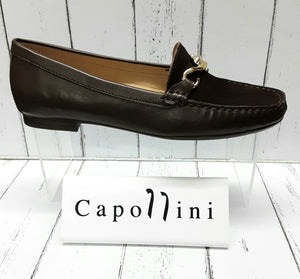 CAPOLLINI -29108 -FLO -T204 - MEAGAN - 08216 - MOCCASIN SHOE - Leather/Nubuck - Chocolate