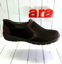 Load image into Gallery viewer, JENNY ARA - 22-68407 07H - SLIP ON SHOE - Suede - Dark Brown