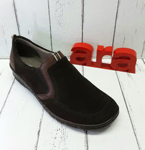 Load image into Gallery viewer, JENNY ARA - 22-68407 07H - SLIP ON SHOE - Suede - Dark Brown