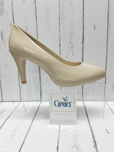 Load image into Gallery viewer, CAPRICE - 9-22412-24  - Patent Leather COURT SHOE - Cream