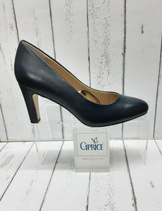 CAPRICE - 9-22400-22 855 - Leather COURT SHOE - Navy