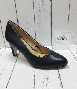 CAPRICE - 9-22400-22 855 - Leather COURT SHOE - Navy