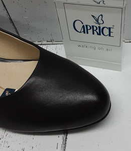 CAPRICE - 9-22306-22 022 - Leather COURT SHOE - Black