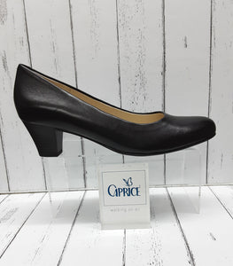 CAPRICE - 9-22306-22 022 - Leather COURT SHOE - Black