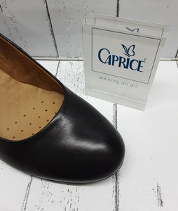 CAPRICE - 9-22407-24 022 - Leather COURT SHOE - Black