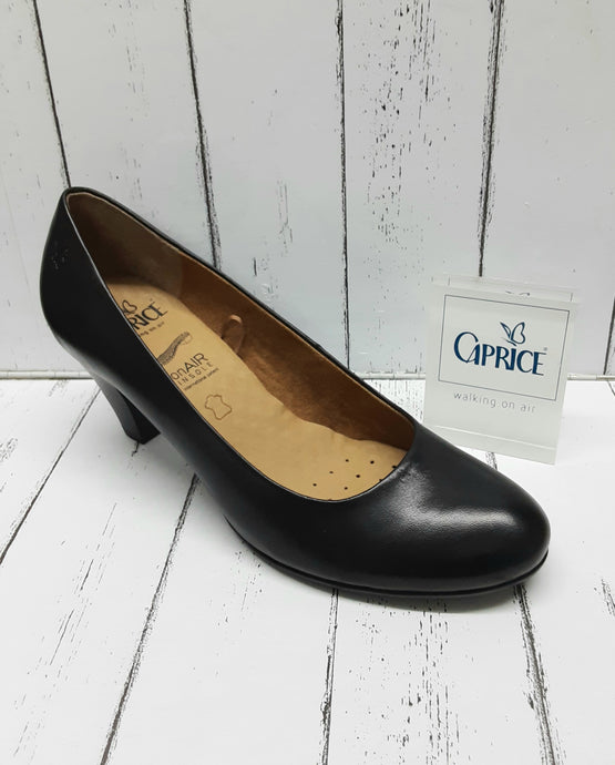 CAPRICE - 9-22407-24 022 - Leather COURT SHOE - Black