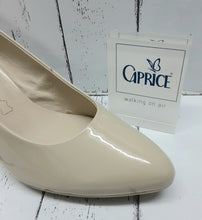 Load image into Gallery viewer, CAPRICE - 9-22412-24  - Patent Leather COURT SHOE - Cream